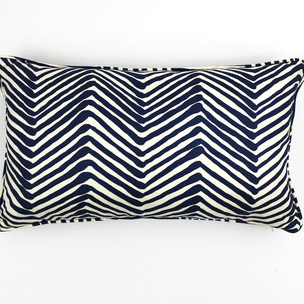 Blue Zig Zag Etsy