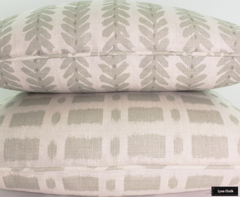Schumacher Townline Road Knife Edge Pillow shown in Etsy