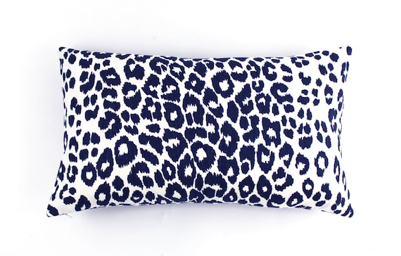 Schumacher Iconic Leopard Pillow Both Sides (Shown in Ink - comes in other colors)