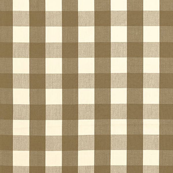 ON SALE - Schumacher Camden Check Custom Pillow with or without Self Welting in Mocha Brown 63040 (Both Sides - Made To Order)