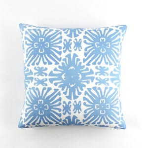 Quadrille China Seas Sigourney Small Scale Pillow (shown in French Blue on White -comes in many colors) Both Sides - Made To Order