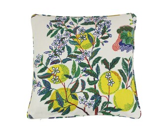 ON SALE- Schumacher Citrus Garden 20 X 20 Pillow in Primary with or without welting (Both Sides - Made To Order)