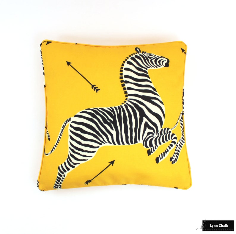 Scalamandre Zebras Pillow shown in in Other Etsy