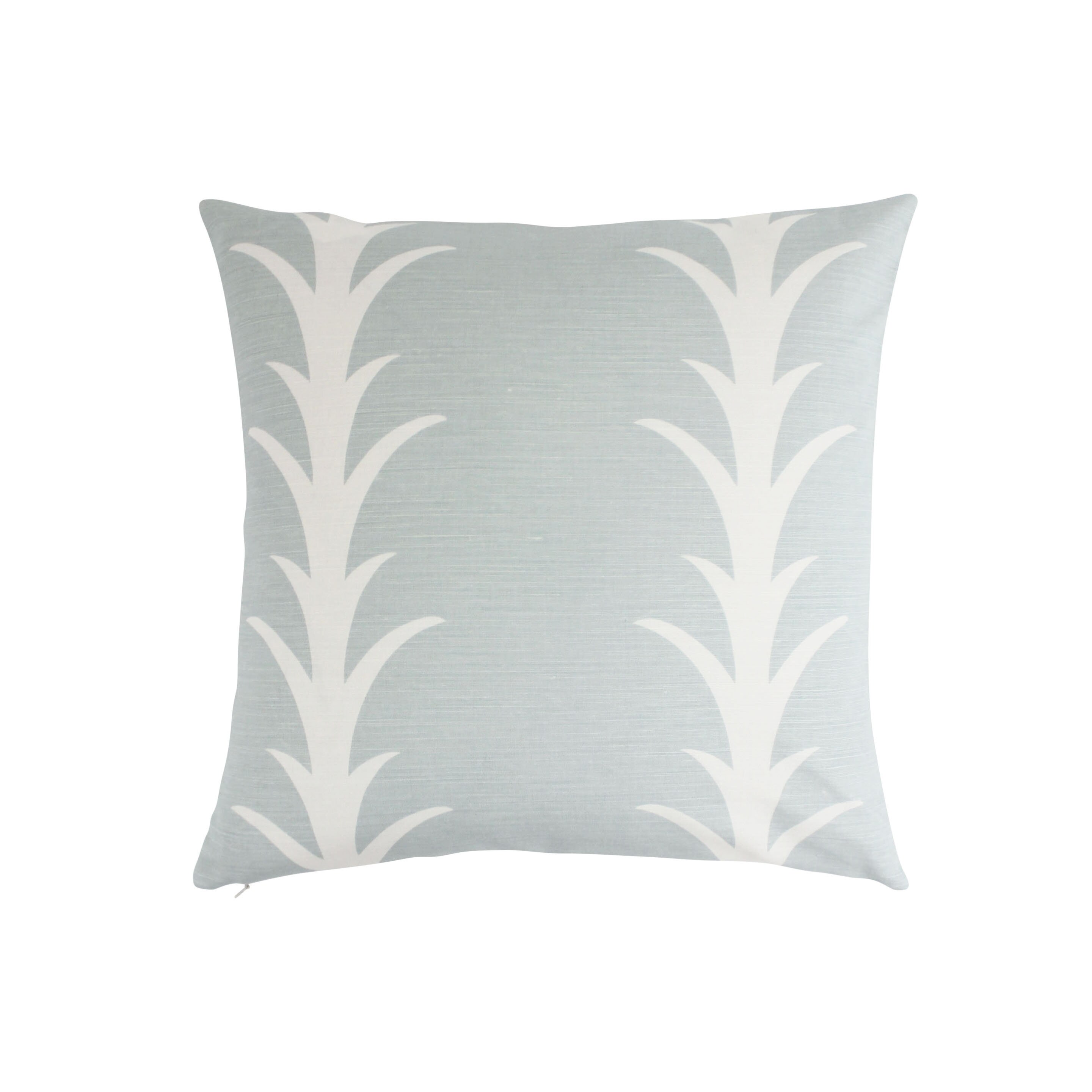 Schumacher Kiribati Ikat Custom Pillows with Welting Shown in Linen - comes in 3 colors