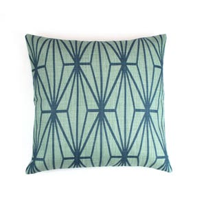 Kelly Wearstler for Lee Jofa Katana Pillows Both Sides-Shown in Jade/Teal image 1