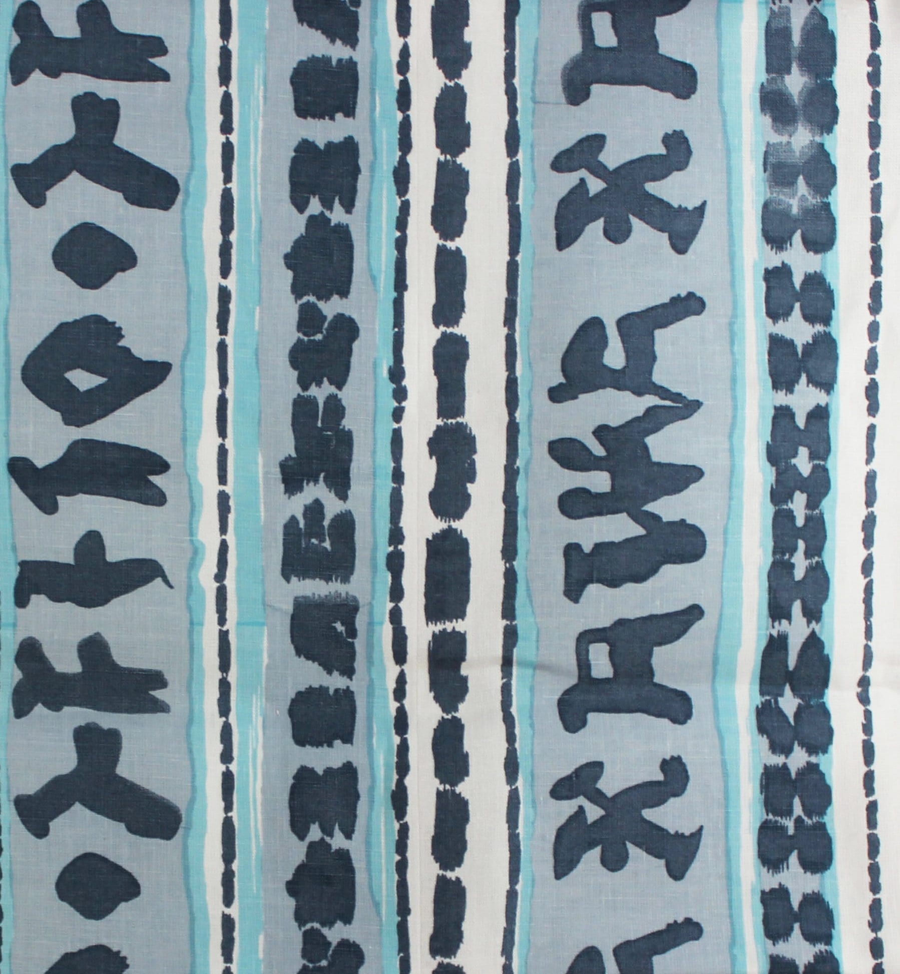 ON SALE - Quadrille Abaco Stripe Multi Blues 6350-02 Pillow