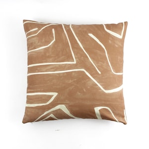 On Sale  - Kelly Wearstler for Lee Jofa Graffito Pillow in Salmon/Cream GWF-3530.117 (Both Sides - Made To Order)