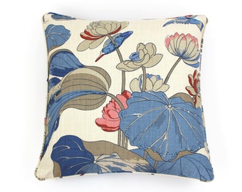 Lee Jofa/GP & J Baker Nympheus Custom Pillow with Self Welting (Both Sides-comes in other colors) Made To Order