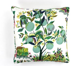 ON SALE - Schumacher Citrus Garden 22 X 22 Pillow in Lime with with or without Welting - (Front Only - Made To Order)