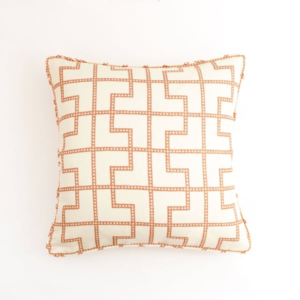 Celerie Kemble/Schumacher Bleecker (On Both Sides) Pillows with Self Welting - Comes in Peacock, Spark, and Twilight