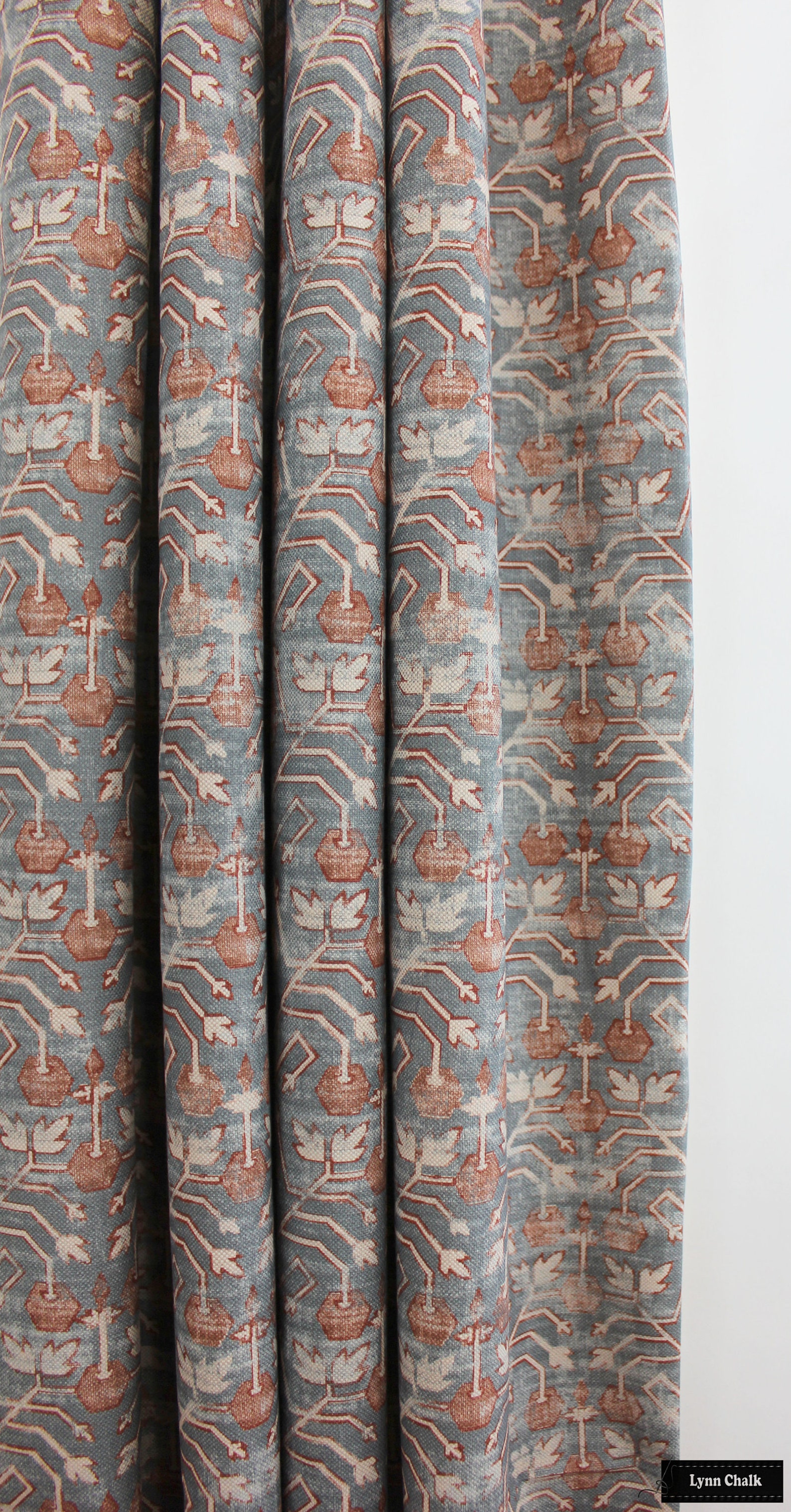 Custom Ikat Roman Shade in Blue Made to Order Etsy