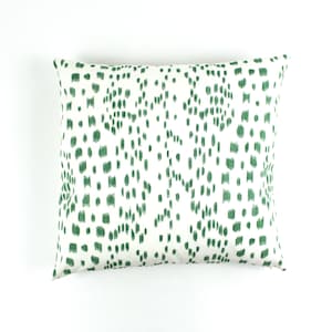 Brunschwig & Fils Les Touches Knife Edge Pillow (Both Sides- shown in green, comes in many colors)