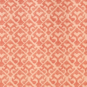 ON SALE -1 1/4 Yards Carolina Irving Tamar Coral Remnant