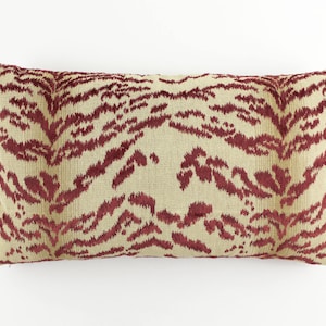Cowtan & Tout Rajah Velvet Pillows 11028 (Both Sides-shown in Red) Made To Order