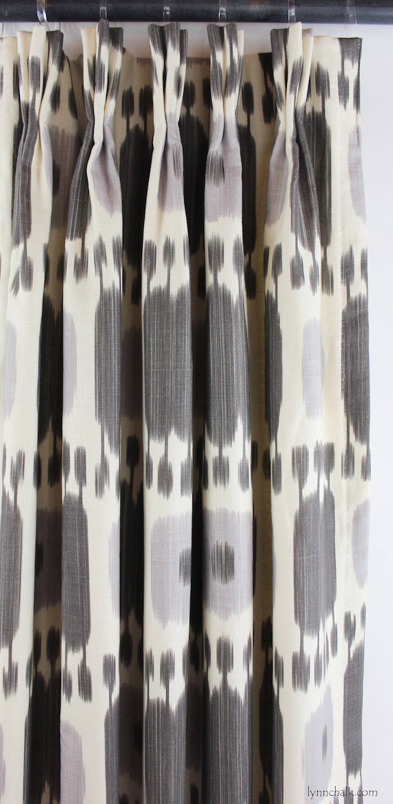 Schumacher Kandira Drapes (shown in Ash-comes in other colors)