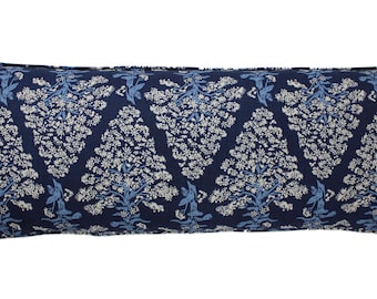 ON SALE - Lake August Brink of Summer in Reservoir (Navy/White) Pillow with or without welting (Front Only - Made To Order)m