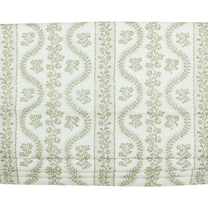 Sister Parish Dolly Custom Roman Shades (shown in Sage Green-comes in other colors) Made To Order