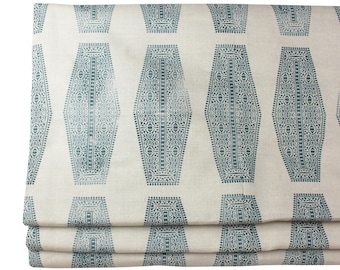 Susan Connor Inlay Roman Shade (shown in Lake Natural)