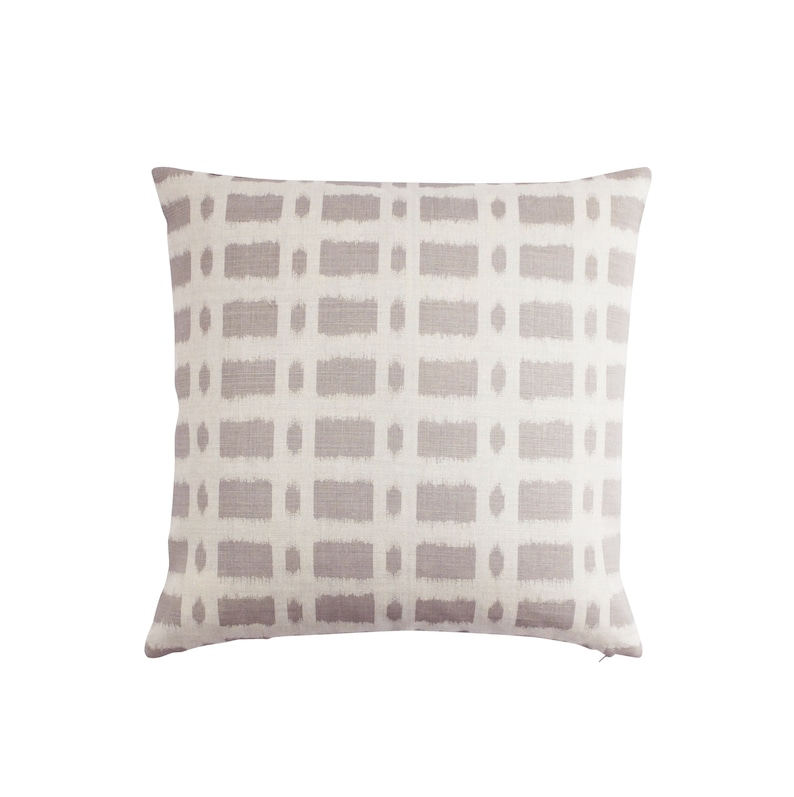 Schumacher Townline Road Knife Edge Pillow shown in Etsy