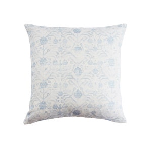 ON SALE - Ikat Pillow in Light Blue and Off White (Both Sides-20 X 20)