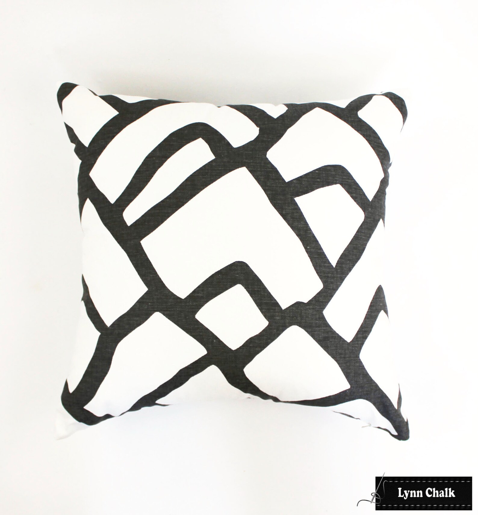 Schumacher Zimba Pillows Both Sides Shown in Charcoal Etsy