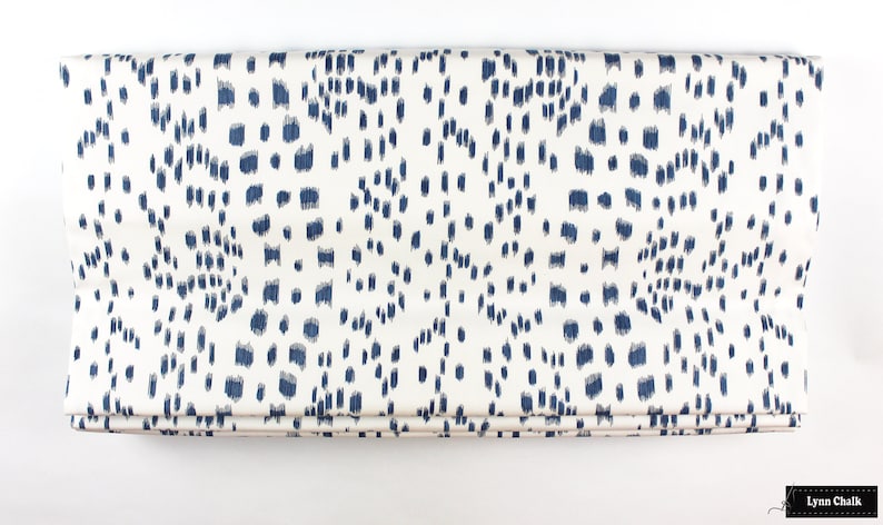 Brunschwig & Fils Les Touches Pleated Drapes in Aqua comes in image 5