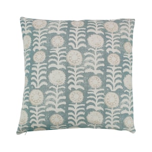 ON SALE - 12 X 22 Penny Morrison Killi Blue Pillow with or without self welting (Front Only - Made To Order)m