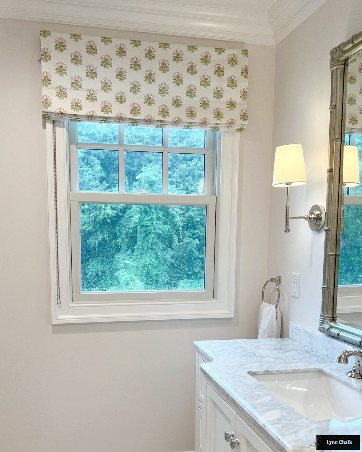 Anna French Milford Custom Roman Shade (shown in Blush - comes in other colors)