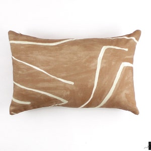 On Sale - Kelly Wearstler for Lee Jofa Graffito 12 X 20 Pillow in Salmon/Cream GWF-3530.117 (Both Sides) Made To Order