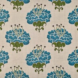 Katie Ridder Peony Custom Pillow with or without welting (shown in Raspberry-comes in other colors) Contact Me To Order Blue Bell on Natural