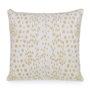 ON SALE - Brunschwig & Fils Les Touches  12 X 18 Pillow in Canary Yellow with or without Self Welt (Both Sides - Made To Order)