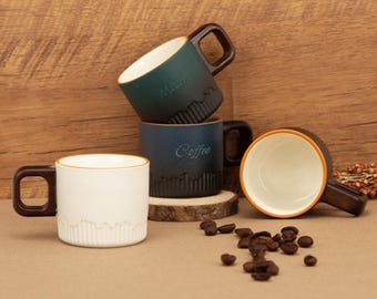 Mini taza de cerámica personalizada, taza de espresso/té grabada con láser a medida, regalo de Pascua, regalo del Día de la Madre, regalo para amantes del café, regalo para mamá.