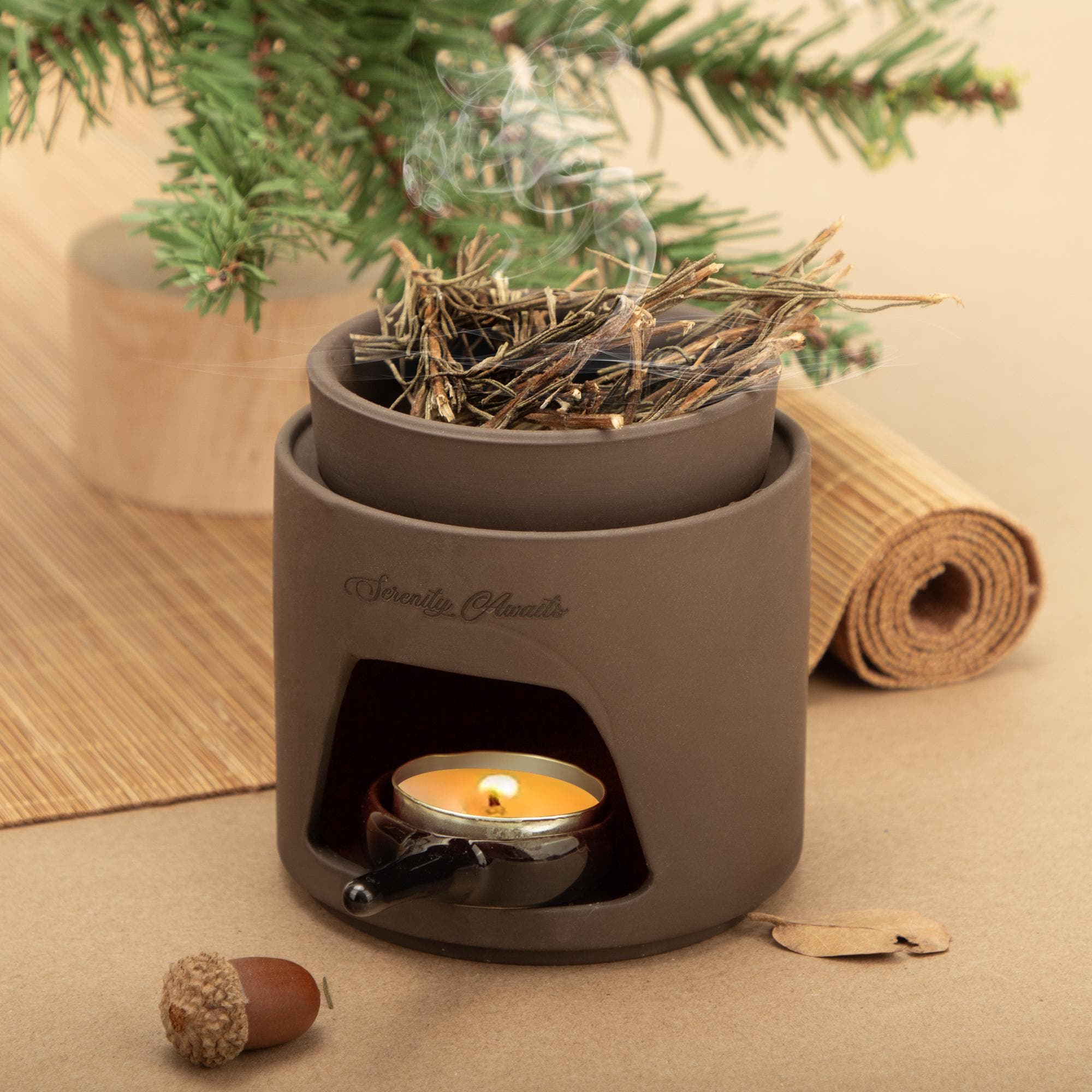 Wax Melt Brander Rosé Goud | Lili Moonshine