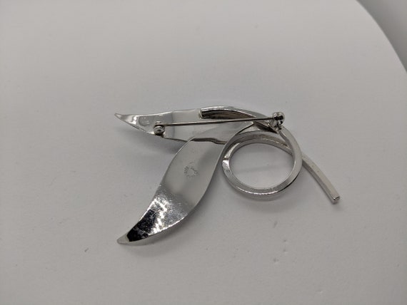 Vintage Bond Boyd Sterling Silver Leaf Brooch 2.25 Inches
