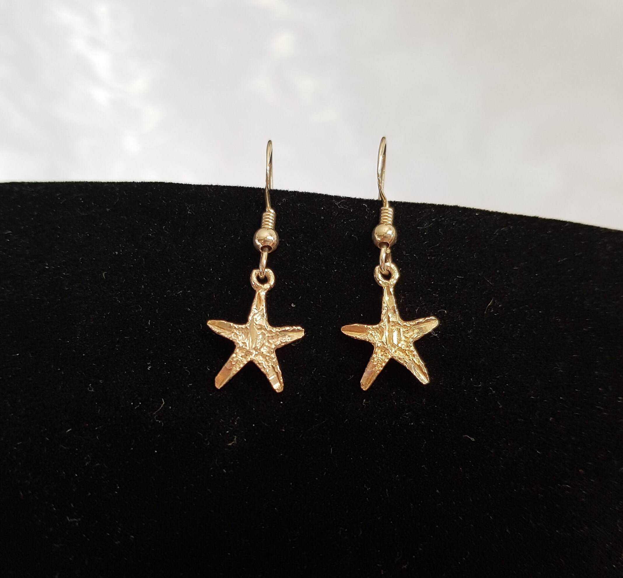 Starfish silver earrings deals