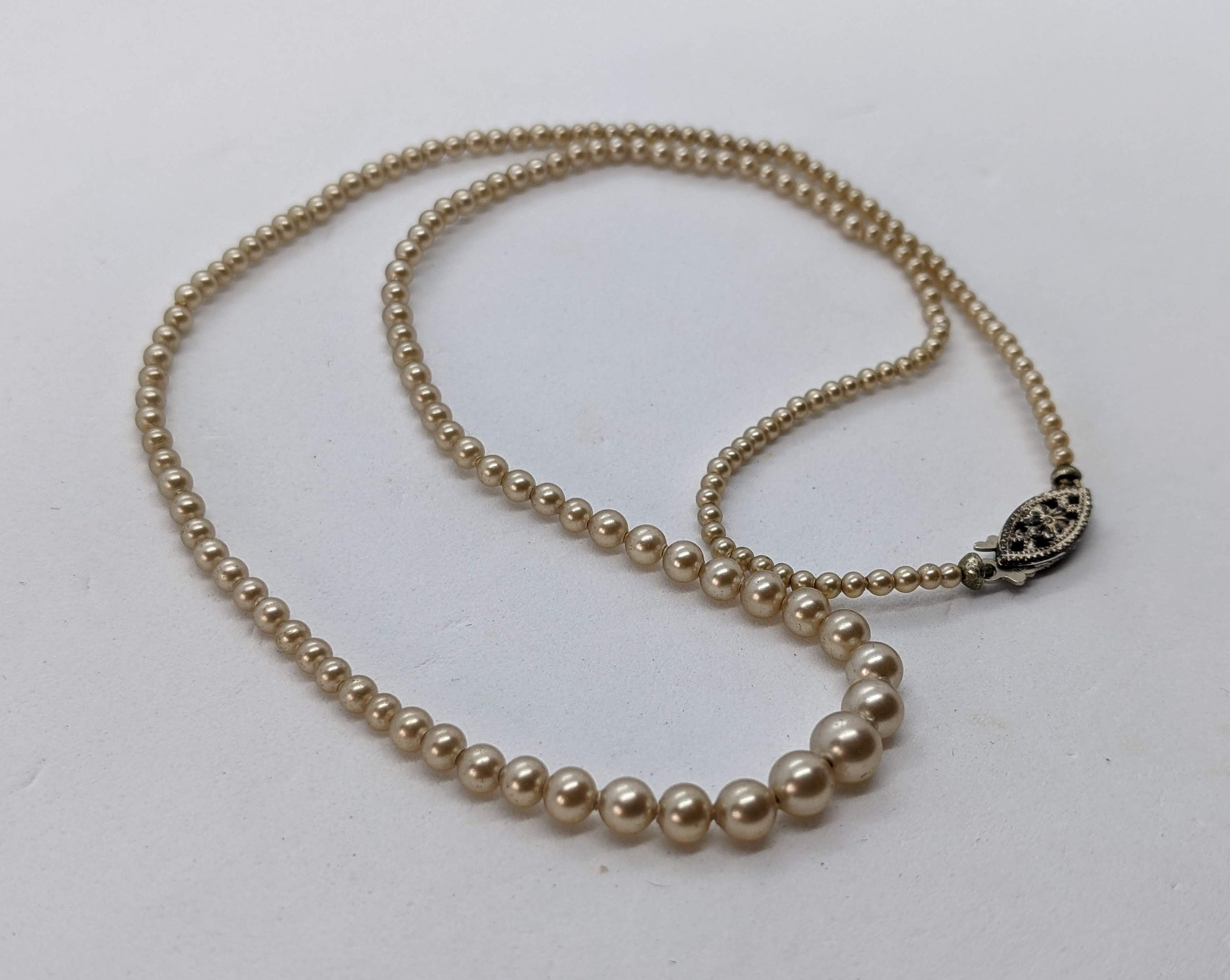 14K Yellow or White Gold Round Ball Clasp for Single Row Necklace