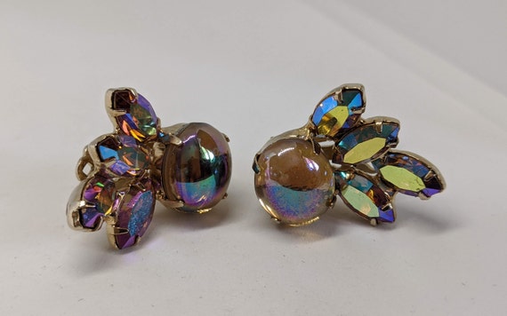 Aurora borealis sale earrings vintage