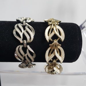 Coro Bracelet Lot of 2, Coro Bracelet, Coro Bracelets, Gold and Silver Coro Bracelets, Bracelets, Coro