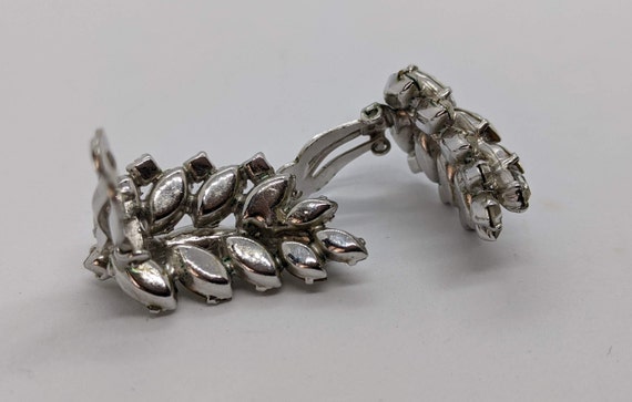 【VINTAGE HOLLYWOOD】Ripple Ball Earrings_VH2534EA004M SPARKLING Sherman Signed Vintage 50s Earrings,GLITTERING Ice