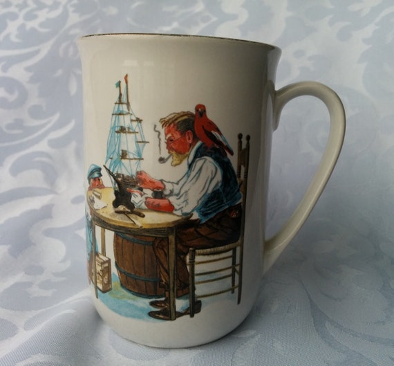 norman rockwell mug for a good boy