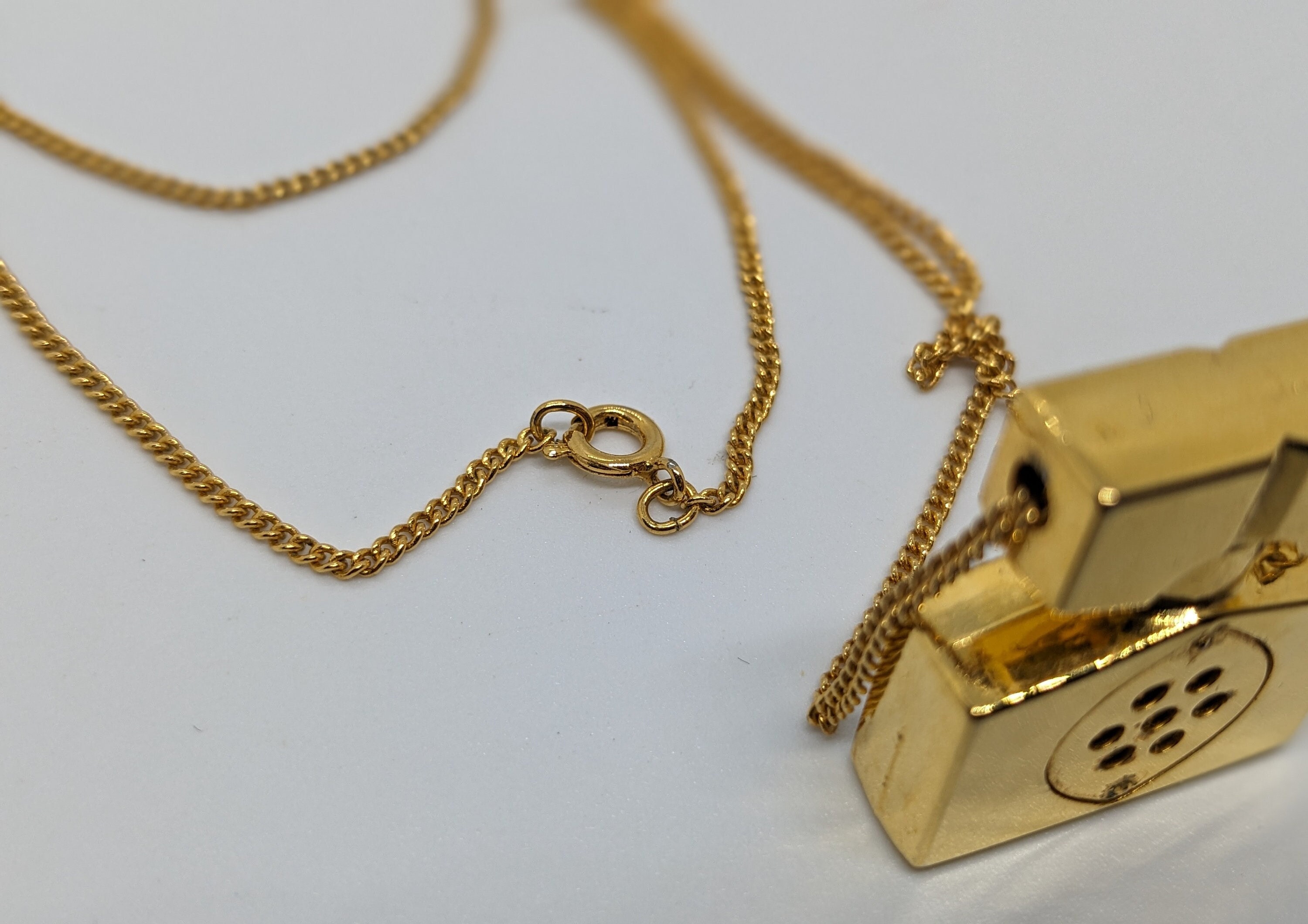 アクセサリー 70s80s deadstock perfume bottle necklace ORNATE vintage style PERFUME BOTTLE LOCKET box pendant