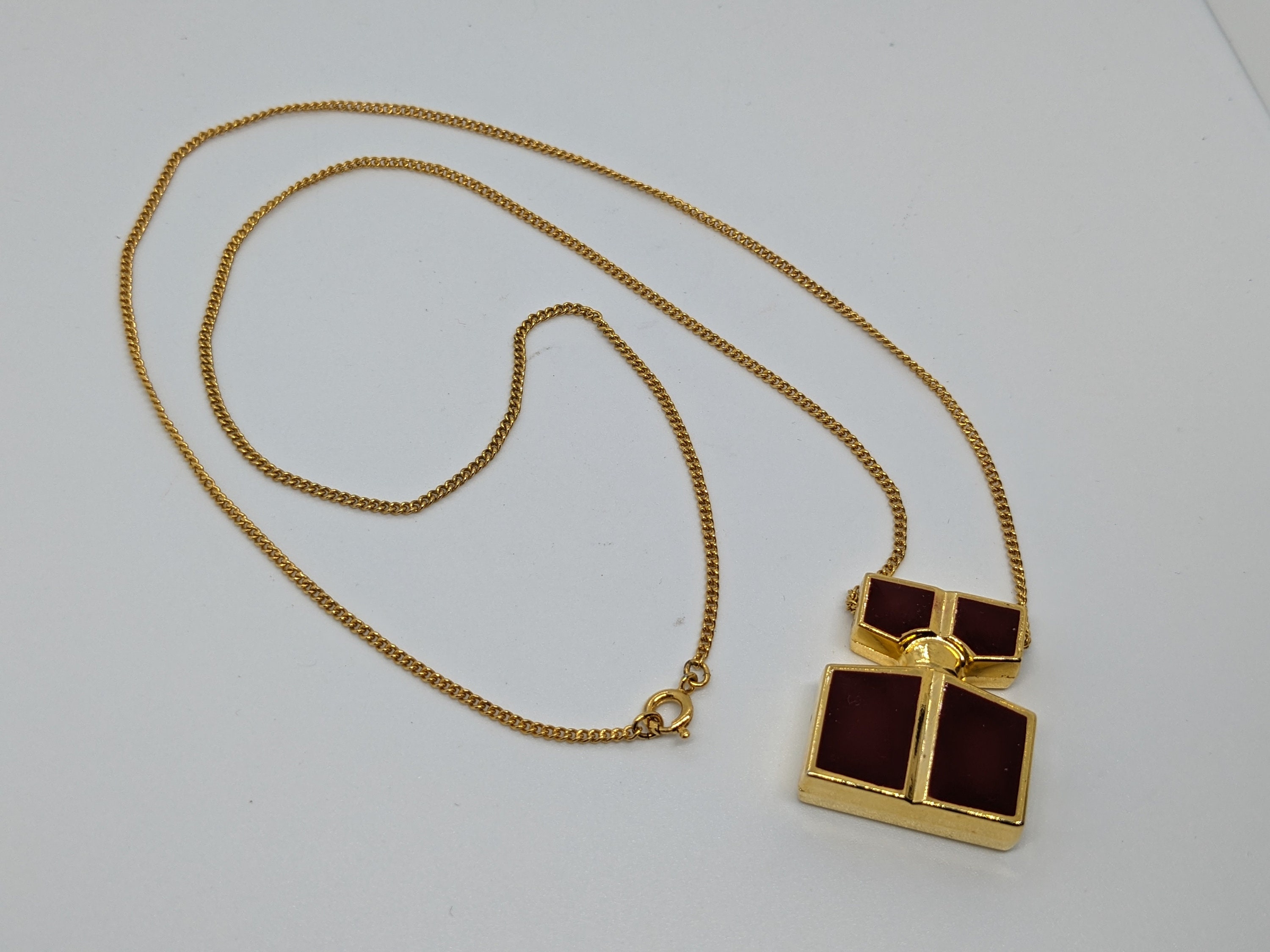 70s80s deadstock perfume bottle necklace