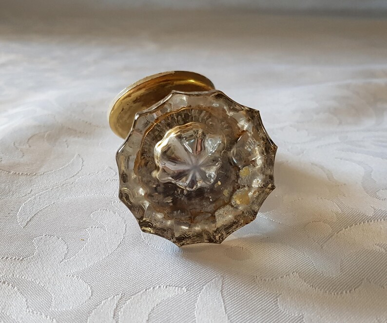 Antique Glass Door Knob Vintage Single Image 0
