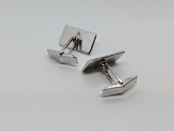 Sterling Silver SMIBO Rectangular Cuff Links 3/4 … - image 4