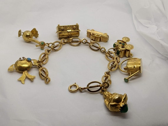 Gold Color Metal Chain Tassel Natural Stone Charms Bangle Bracelet – Neshe  Fashion Jewelry