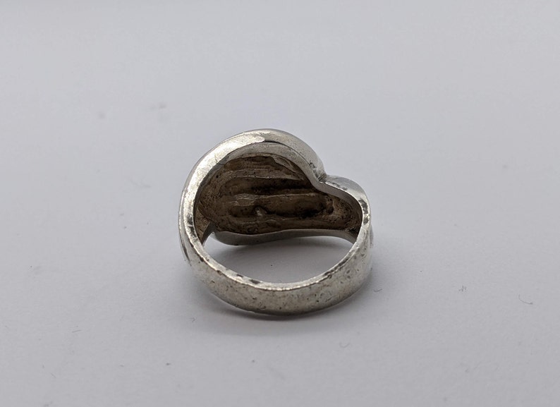 Vintage Chunky Sterling Silver Ring Size 8.25