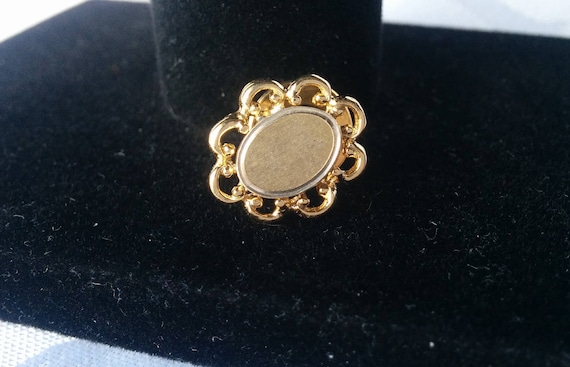 Anson Oval Tie Pin, Oval Tie Pin, Anson Gold Tie P