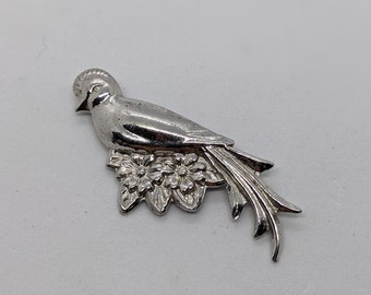 Vintage Coro Sterling Silver Bird Brooch