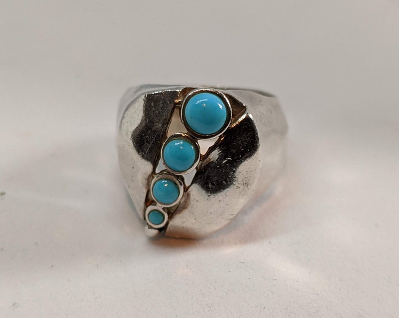 Vintage Barse Sterling Silver Turquoise Ring SIze 4.75