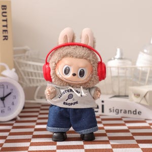 Personalized Labubu Band Hoodie Pant Set,DIY Doll Outfit,Handmade Outfit For Art Toy,Labubu Accessories,Clothes Set for Labubu,Gift For Her